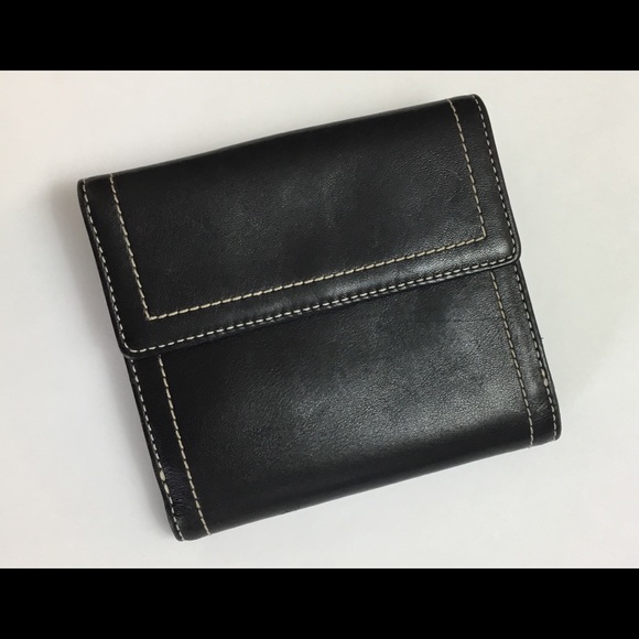 COACH Tri-Fold Leather Wallet Unisex - Picture 2 of 5